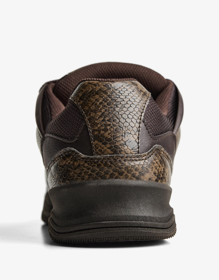 Скейт-кеды с анималистическим принтом