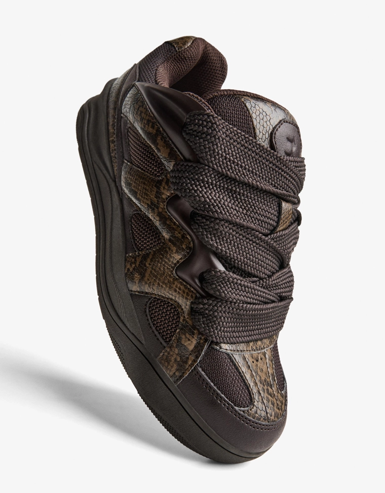 Скейт-кеды с анималистическим принтом