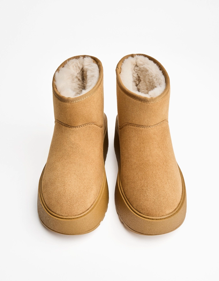 Ботинки на платформе с подкладкой из искусственного меха