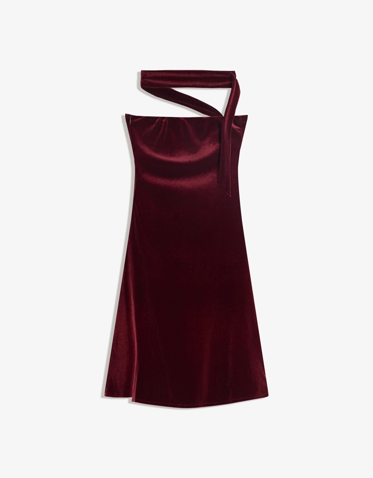 Бордовая юбка