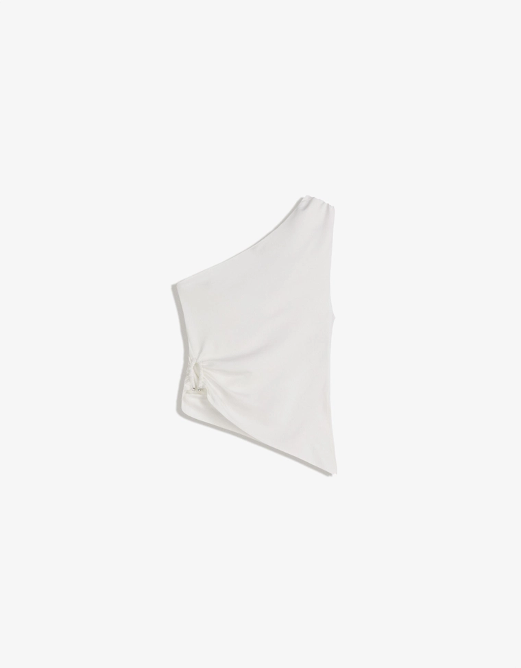 Асимметричный топ с кольцом и стразами