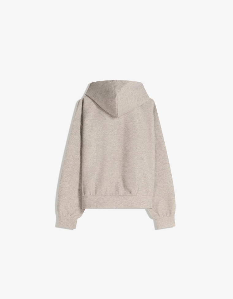 Толстовка на молнии из ткани