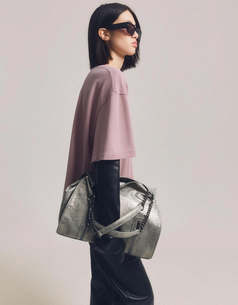 Сумка со стразами на цепочке