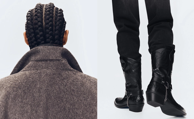 Ботинки в ковбойском стиле с цепочкой