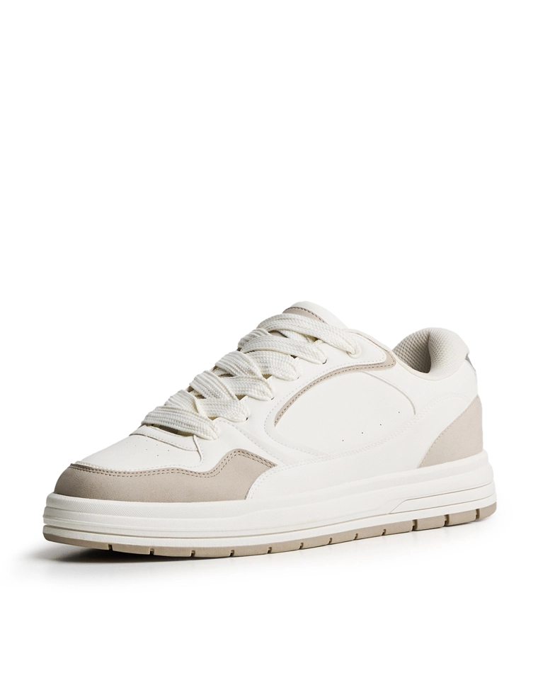 Комбинированные базовые уличные кеды