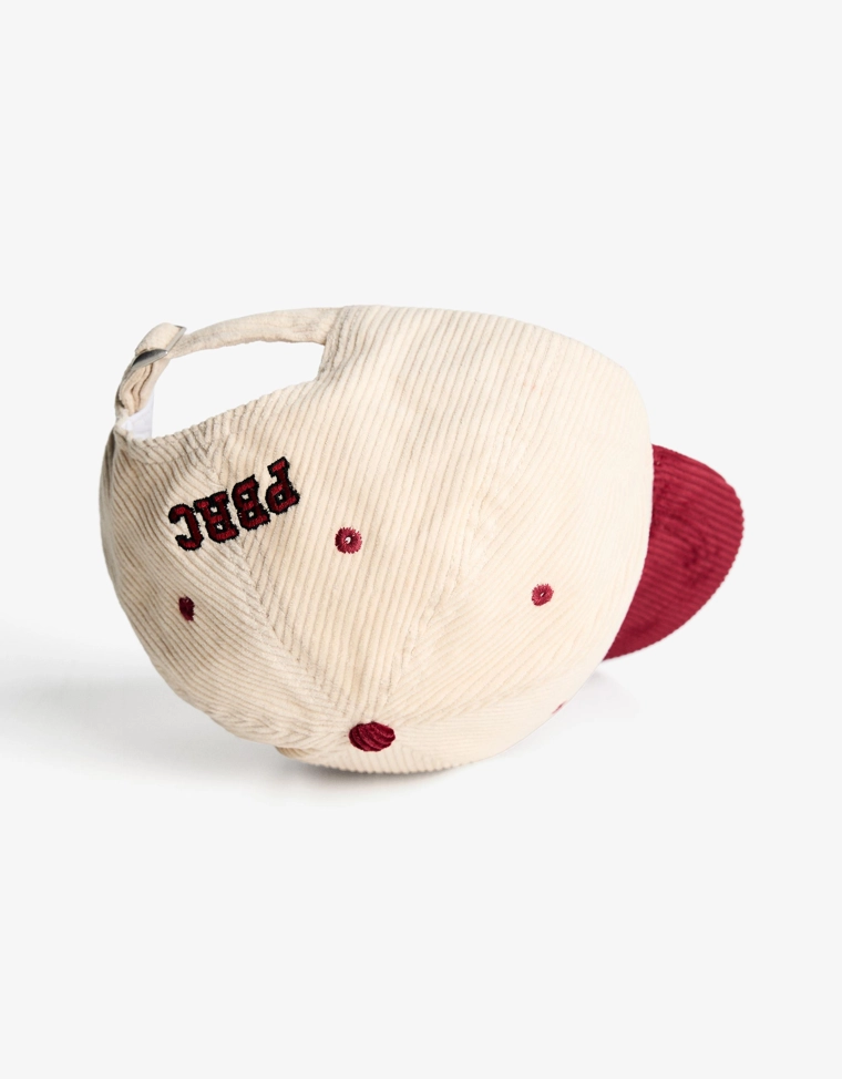 Вельветовая кепка с вышивкой