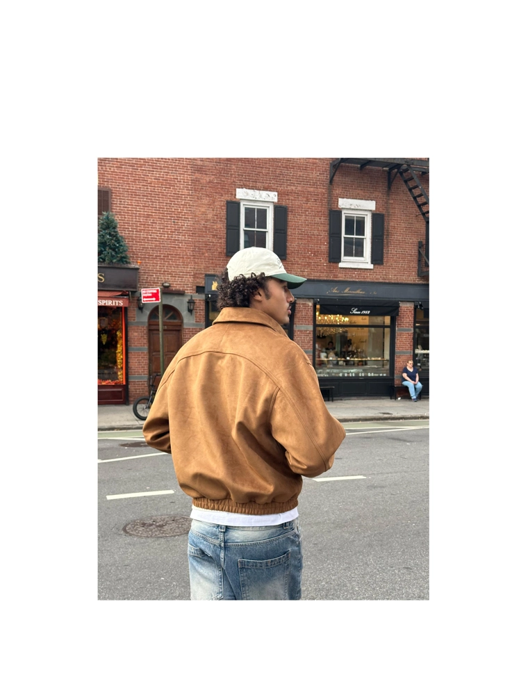 Куртка из искусственной замши