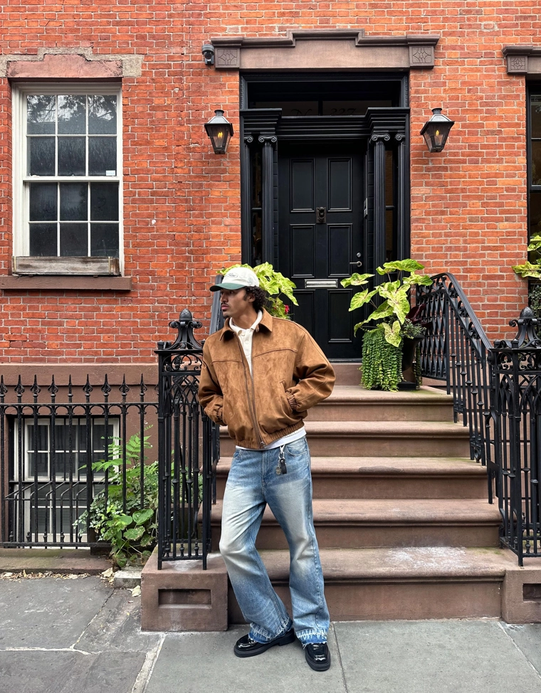 Куртка из искусственной замши