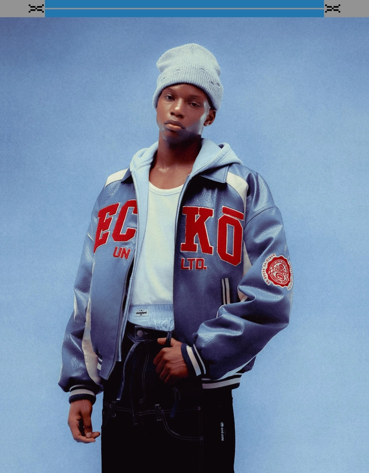 Ecko unltd куртка эффектом кожи