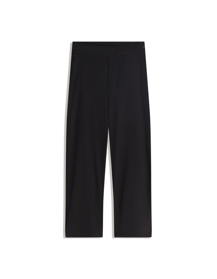 Трикотажные капри с боковыми разрезами