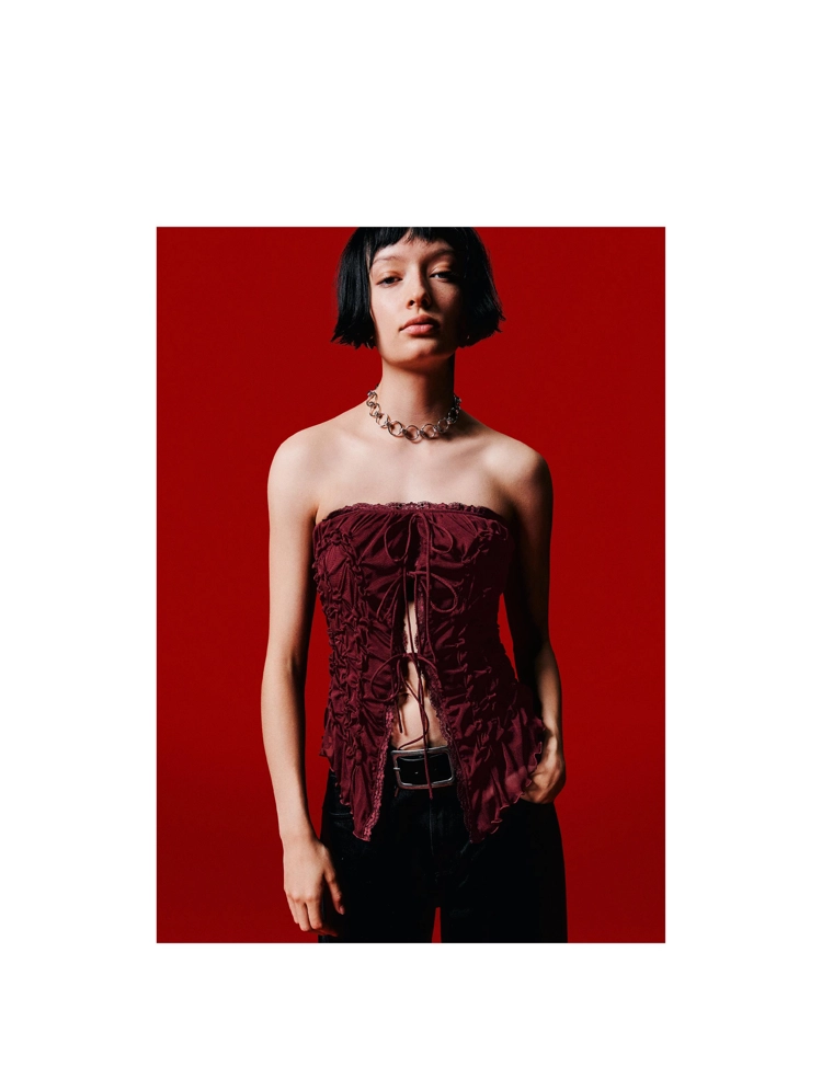 Топ бандо со сборками