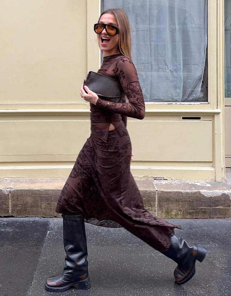 Жакет коричневого цвета