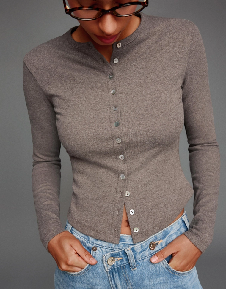 Кардиган на пуговицах