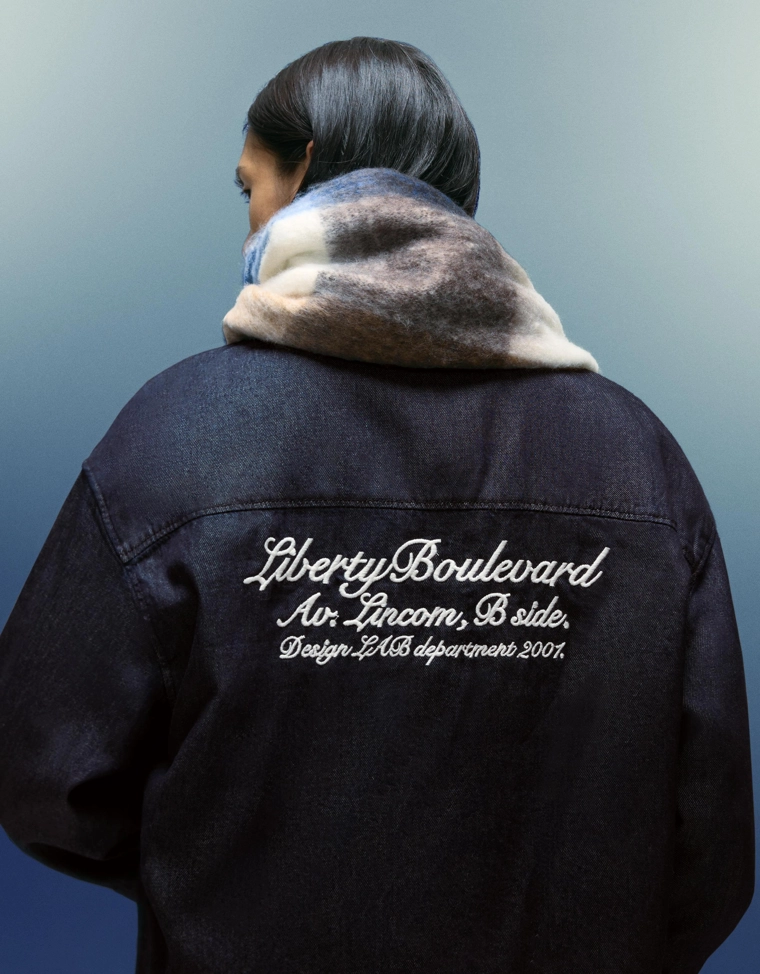 Джинсовая рубашка оверсайз