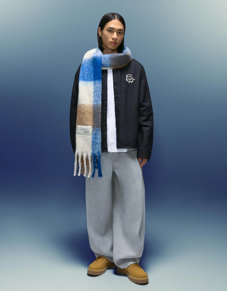 Джинсовая рубашка оверсайз