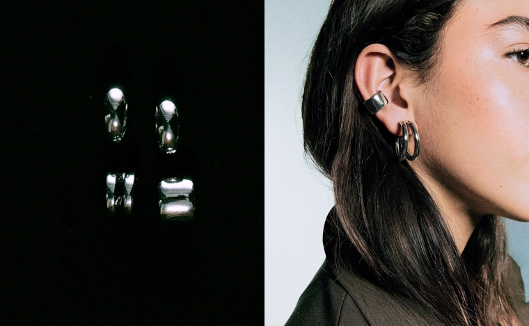 Набор из 8 серег и серьги-каффа Signature Edition