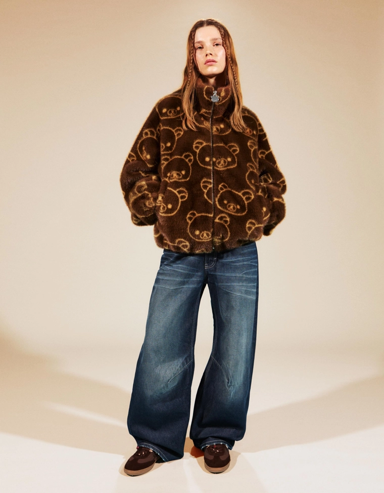 Куртка Rilakkuma из искусственного меха