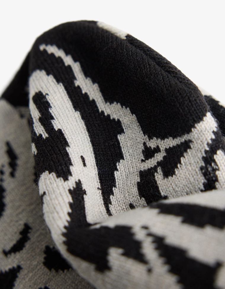 Шапка-бини жаккард