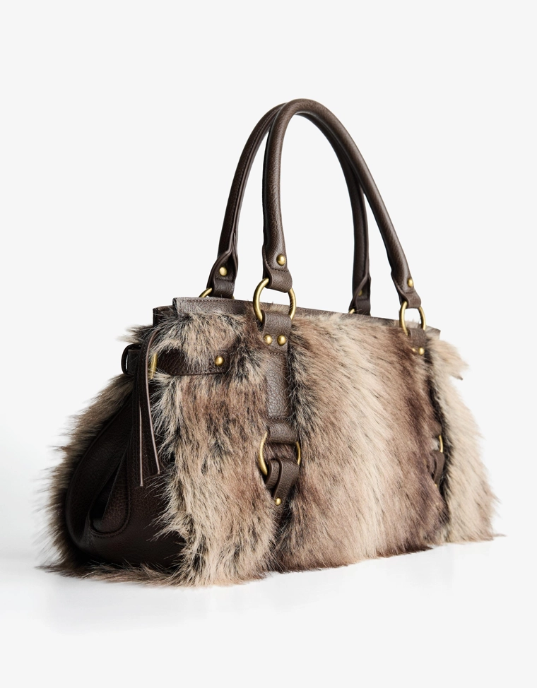 Сумка на плечо из искусственного меха