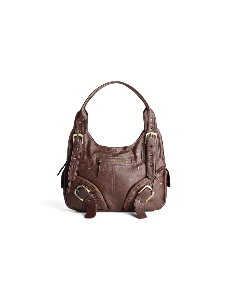 Макси-сумка с пряжками