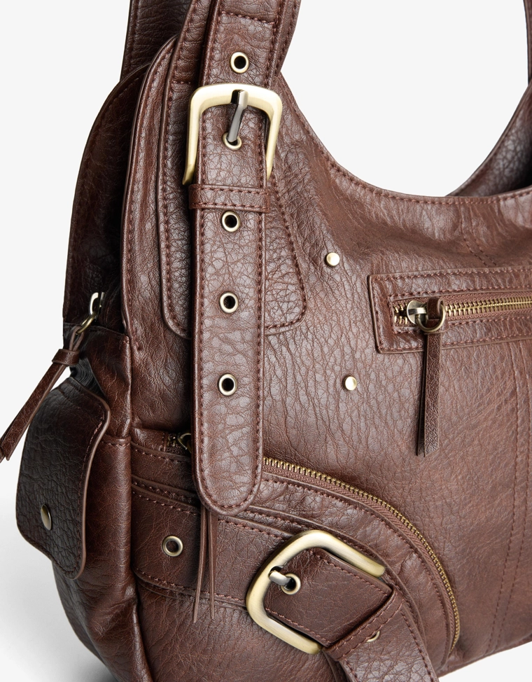 Макси-сумка с пряжками