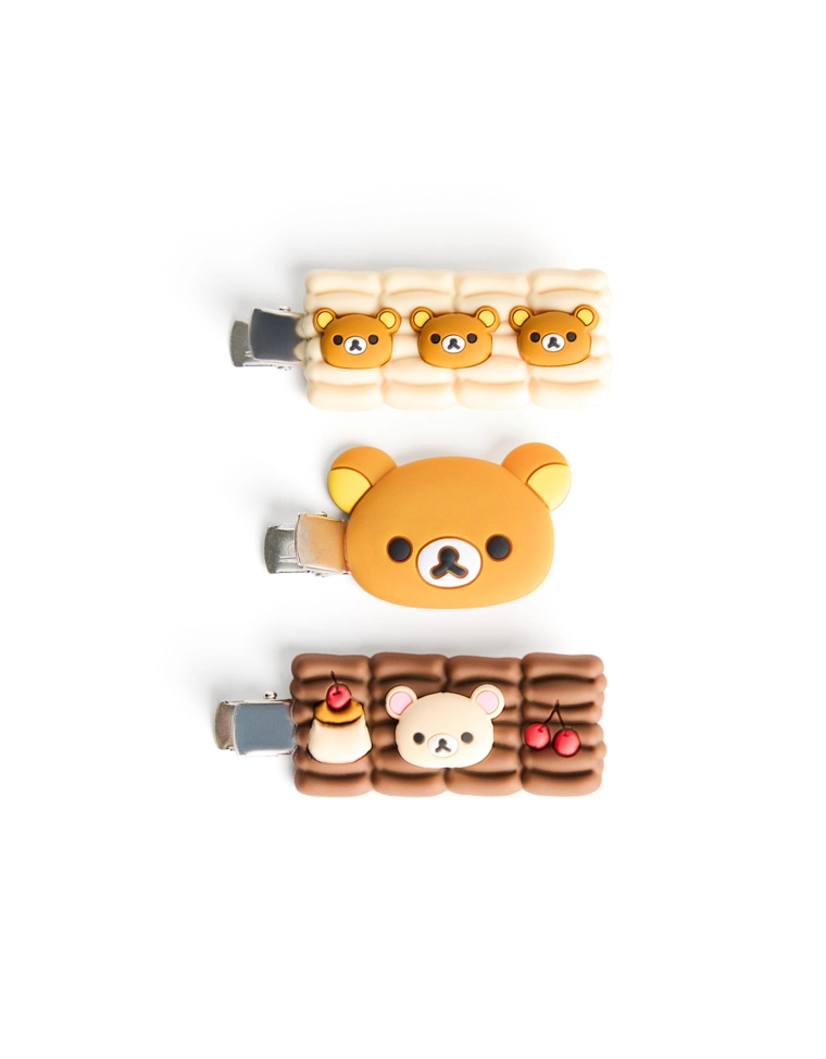 Набор из 3 заколок для волос Rilakkuma