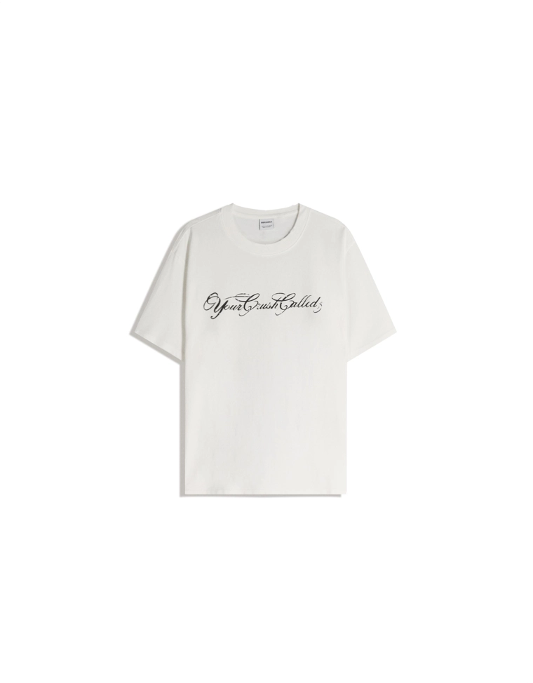 Футболка геометрического кроя с короткими рукавами и принтом