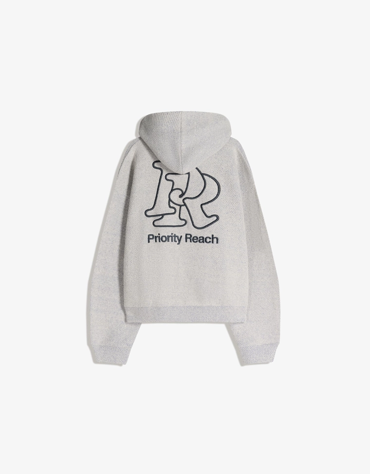 Худи с капюшоном и принтом