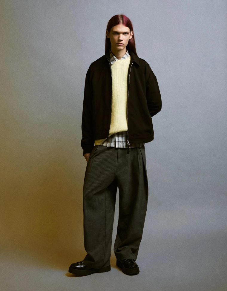 Куртка-рубашка приталенного кроя на молнии