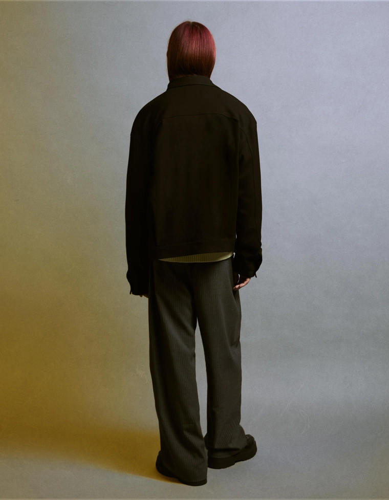 Куртка-рубашка приталенного кроя на молнии