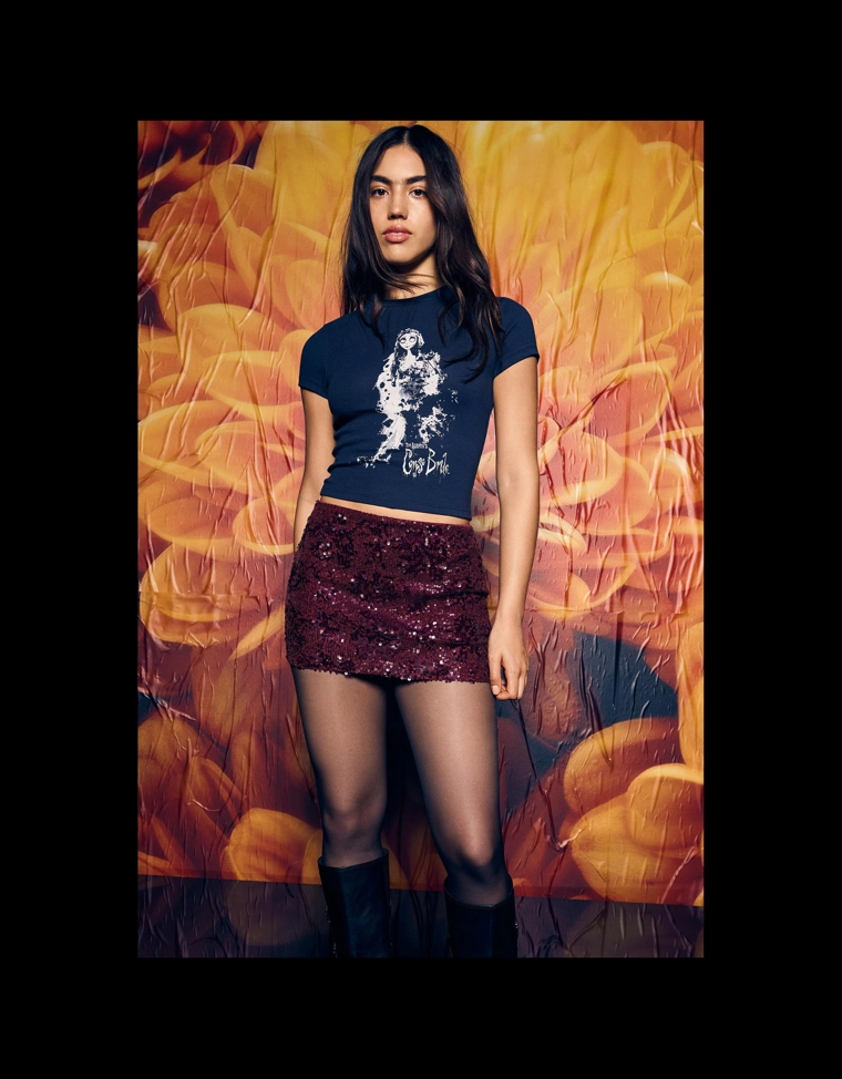 Футболка «Труп невесты» с принтом и короткими рукавами