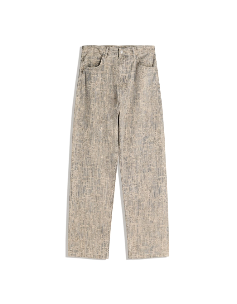 Брюки barrel с принтом