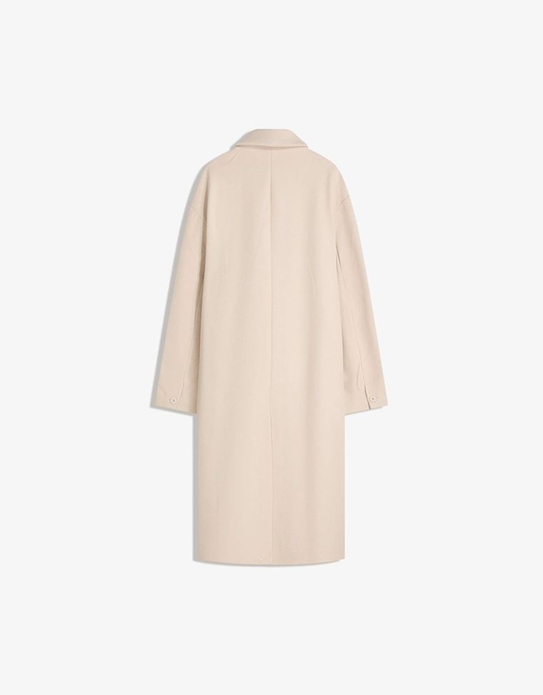 Пальто из драпа на запах