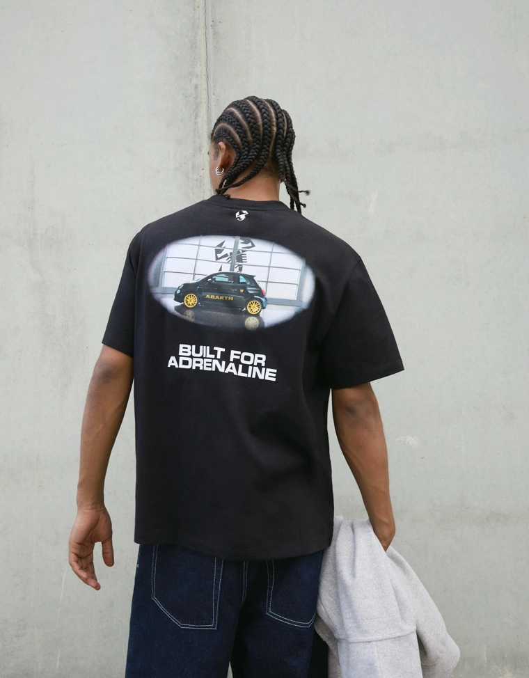 Футболка Racing Abarth с короткими рукавами и принтом