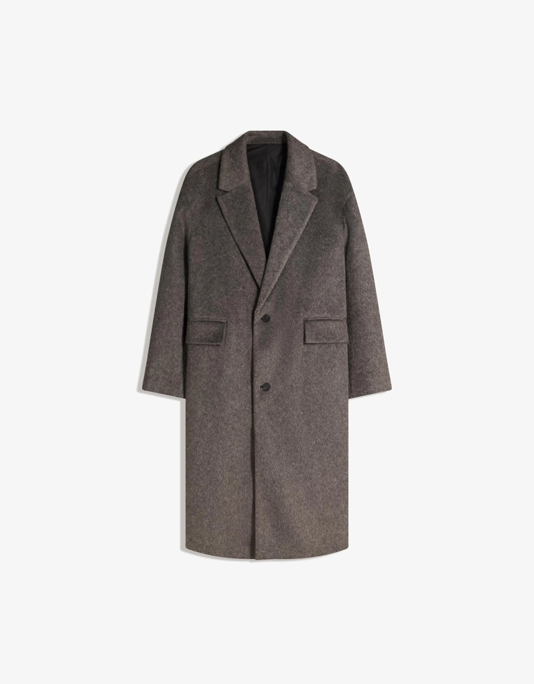 Пальто с эффектом начеса