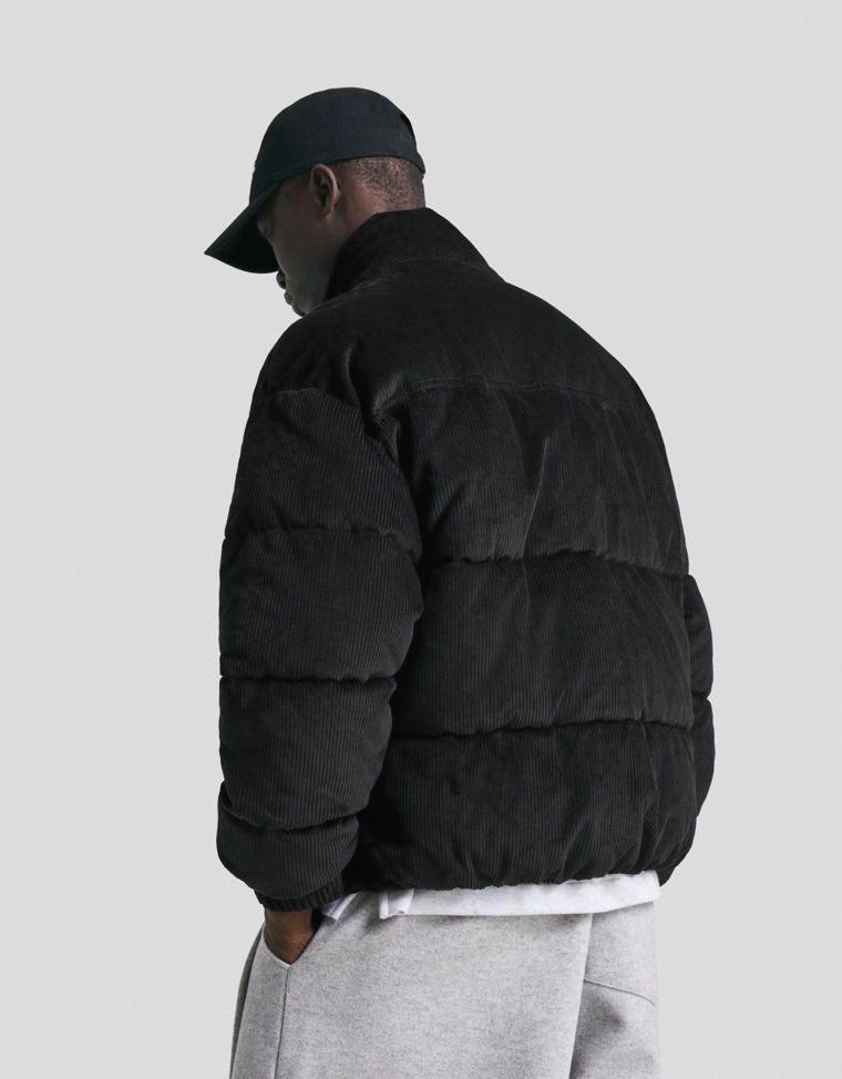 Вельветовый пуховик