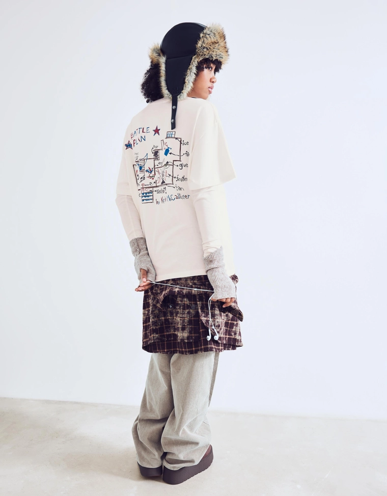 Футболка оверсайз с короткими рукавами и принтом Home Alone