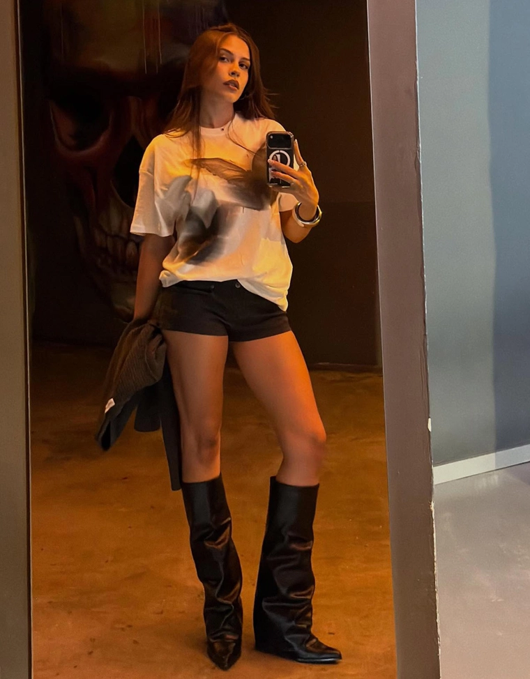 Футболка оверсайз с короткими рукавами и принтом