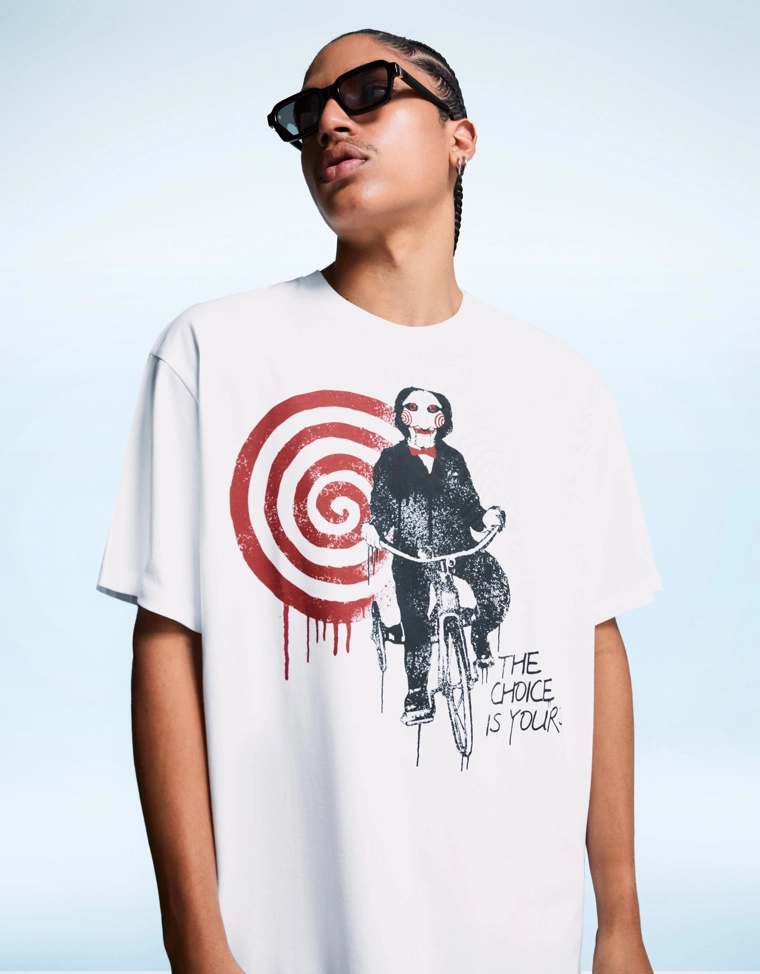 Футболка с короткими рукавами и принтом Saw