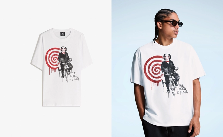 Футболка с короткими рукавами и принтом Saw