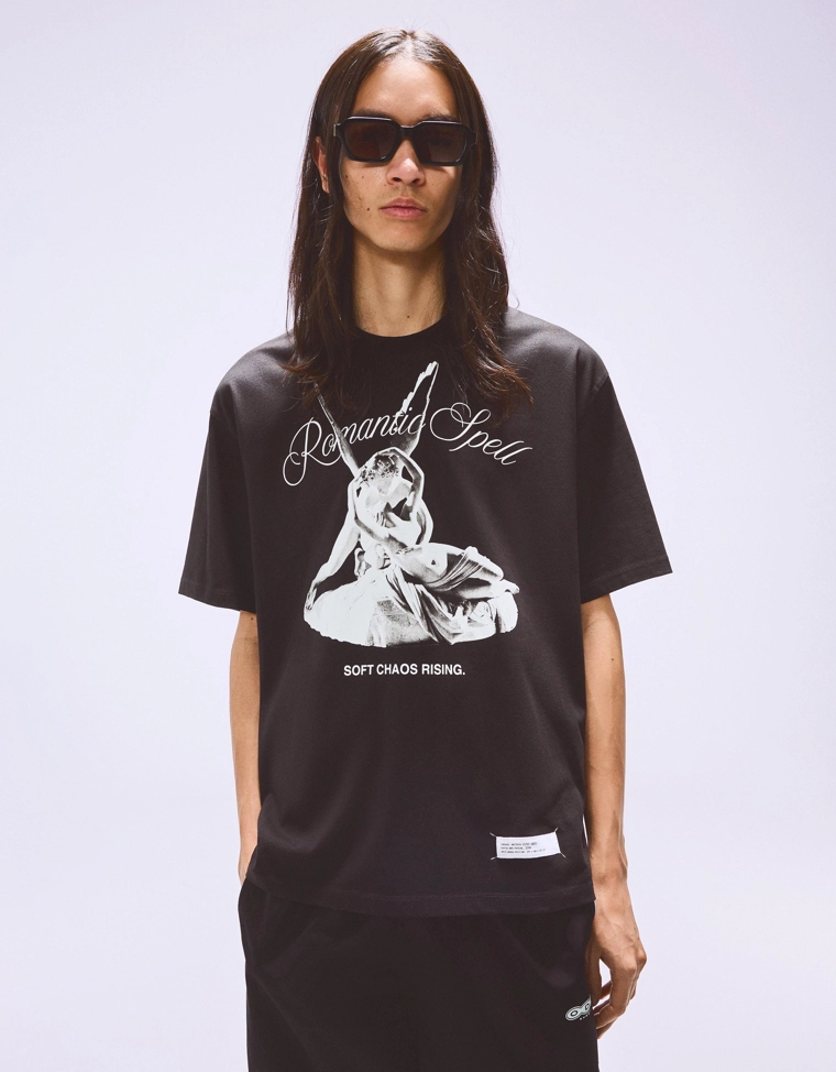 Футболка с коротким рукавом с принтом купидона и психеи