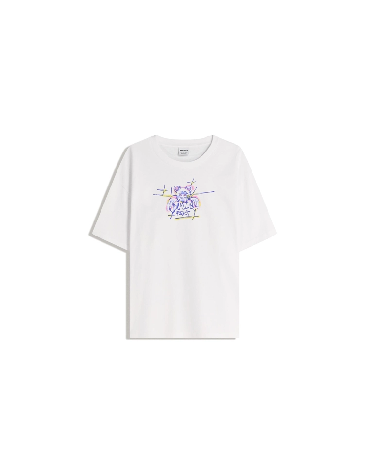 Футболка с короткими рукавами и принтом