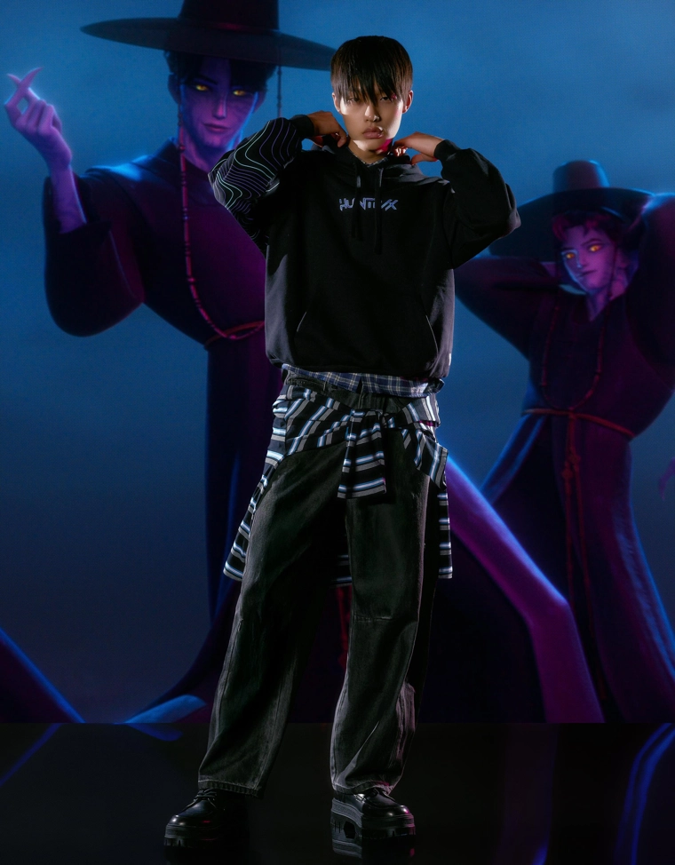 Худи KPop Demon Hunters Huntr/x с цифровым фильтром