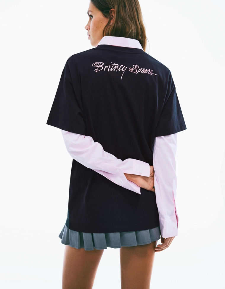 Футболка с короткими рукавами и принтом «Бритни Спирс»