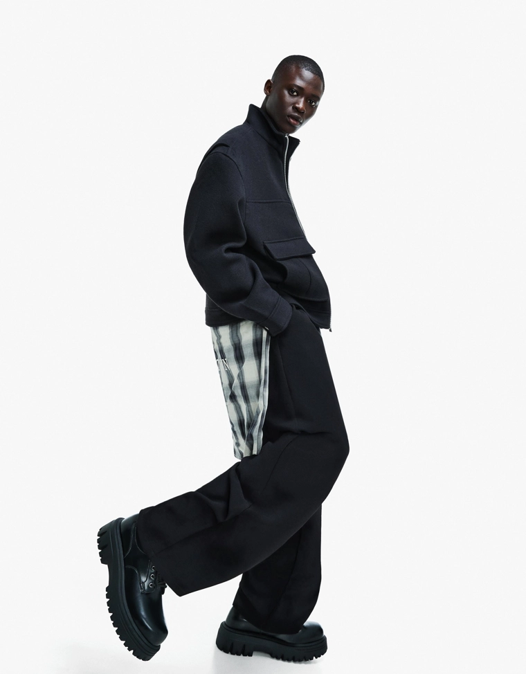 Туфли дерби на толстой подошве