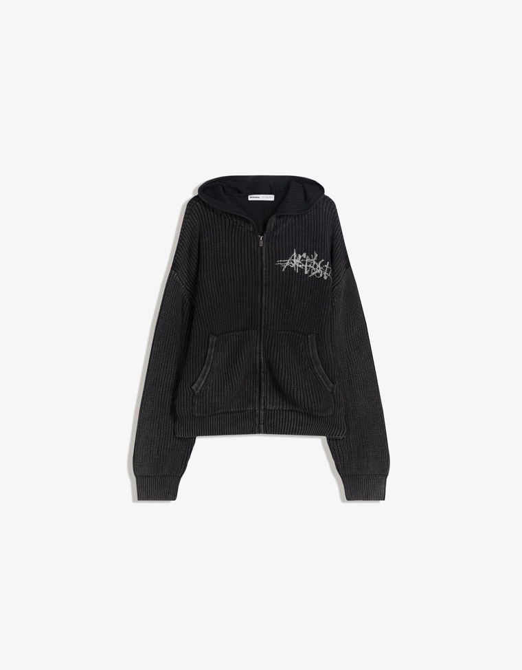 Куртка на молнии с принтом