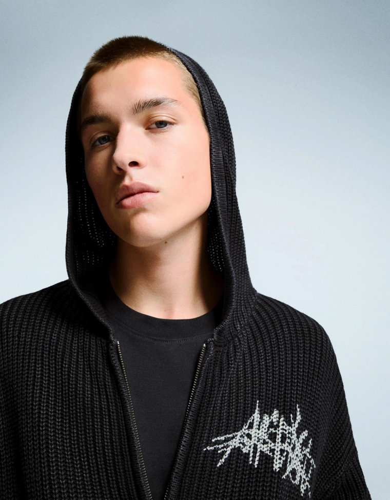 Куртка на молнии с принтом