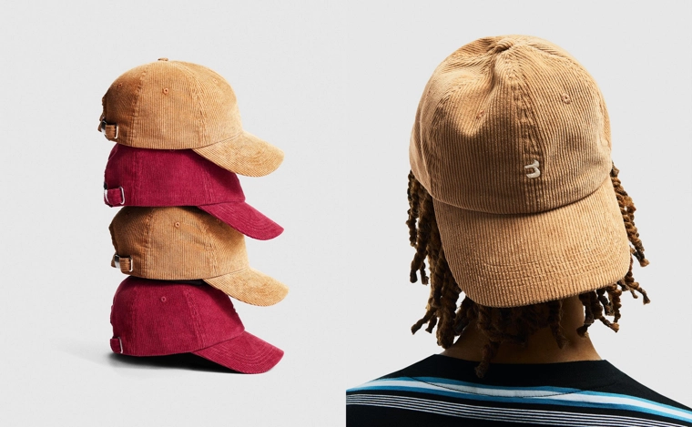 Вельветовая кепка с вышивкой