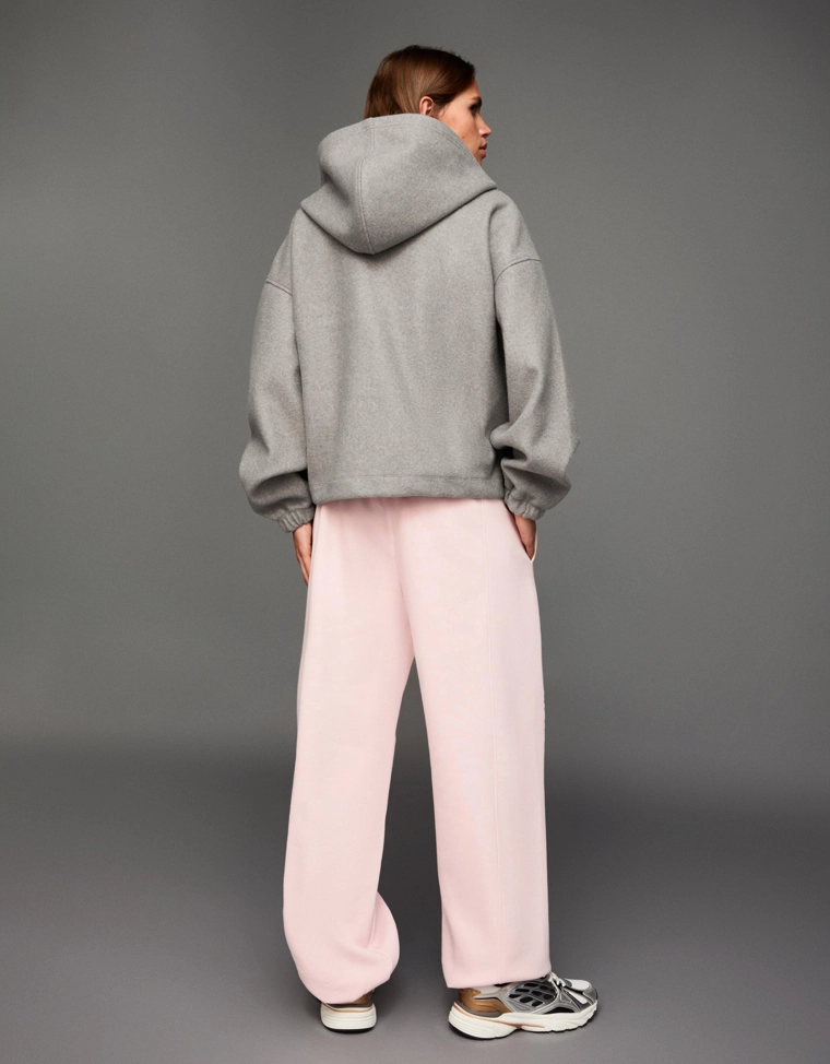 Джоггеры из мягкой ткани с принтом