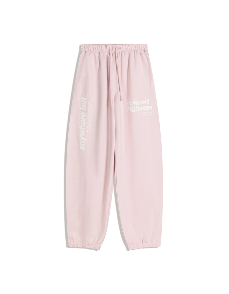 Джоггеры из мягкой ткани с принтом